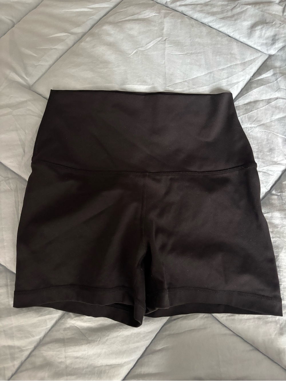 Yogalicious Black High-Waist Workout Shorts